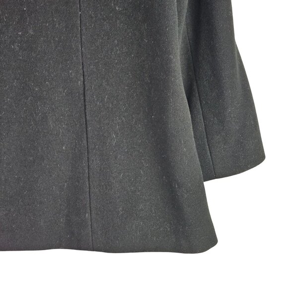 Kristen Blake Wool Cashmere Large Button Black Big Pocket Coat, Sz L - Picture 10 of 13